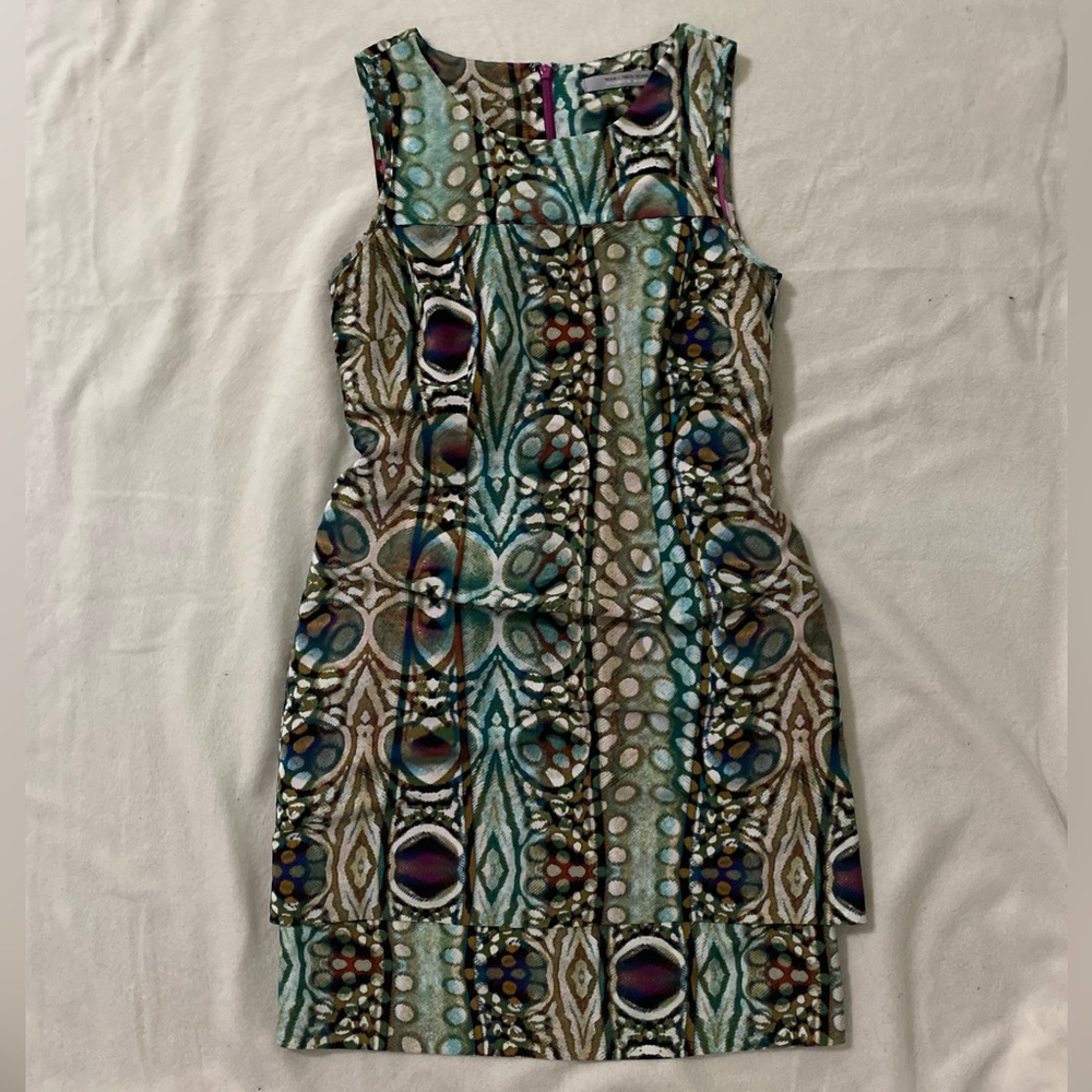 Vintage print cocktail dress
